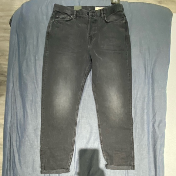All Saints Black Washed Ridge Jeans - Picture 1 of 7
